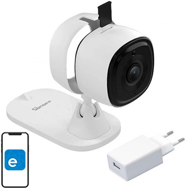 IP kamera SONOFF S-CAM z Wi‑Fi, 1080p in nočnim vidom