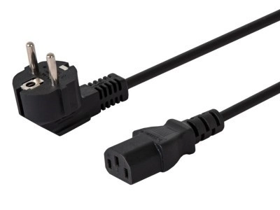 Napajalni kabel z ukrivljenim priključkom 1,8m