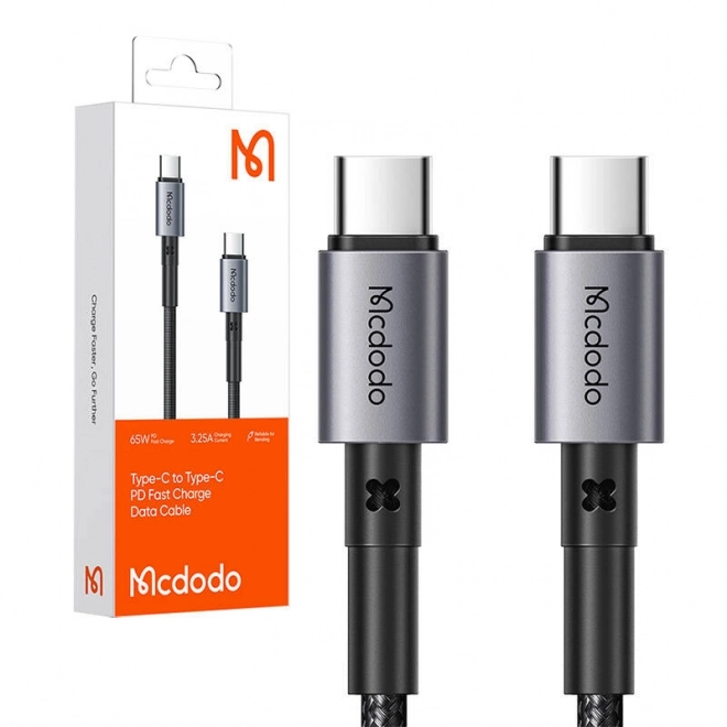 Kabel USB-C na USB-C 65W 1,5 m črna