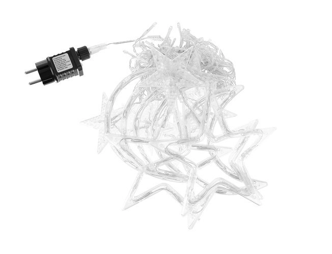 LED barvna zavesa z zvezdicami in meseci - 5 m, 138 LED