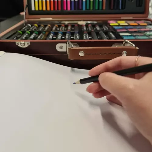 Komplet slikarski komplet v kovčku - 128 kos Maaleo 21644