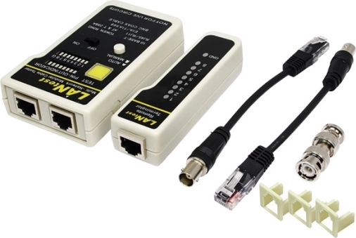 Tester kablov RJ11, RJ12, RJ45 in BNC z oddaljeno enoto