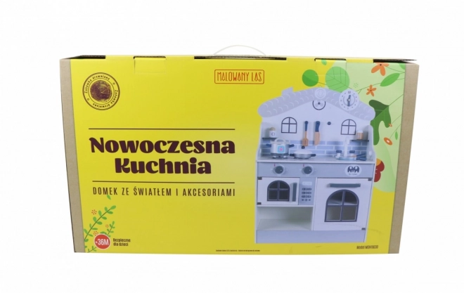 Lesena kuhinjica z dodatki Domek