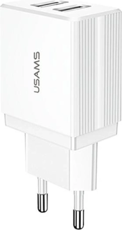 Omrežni polnilec USB 2 vhoda Bel