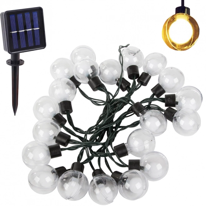 Vrtna solarna girlanda z 20 LED toplimi lučkami