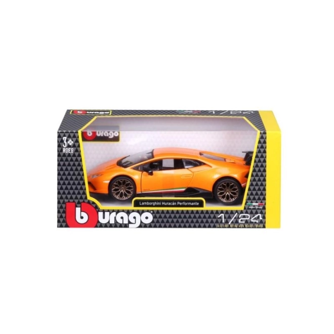 Lamborghini Huracan Performante oranžna model 1:24