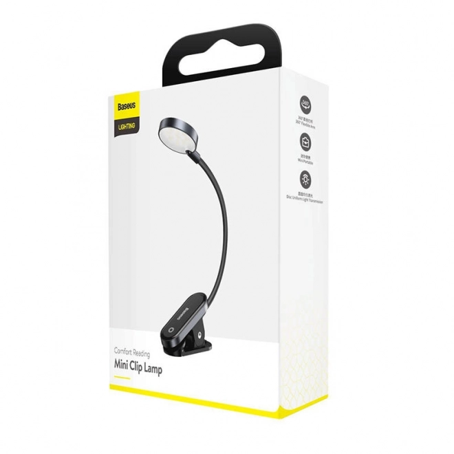 Baseus (DGRAD-0G) Comfort Reading Mini Clip Svetilka - temno siva