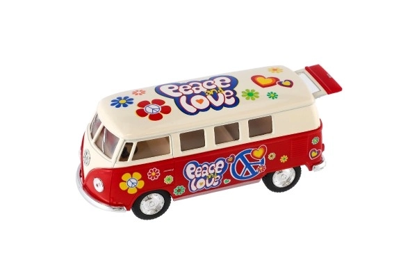 Avtobus Kinsmart VW Klasičen kov/plast 13cm na vzmetni pogon