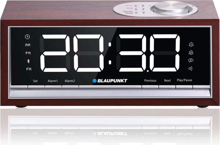FM PLL s 60 prednastavitvami in dvojni alarm