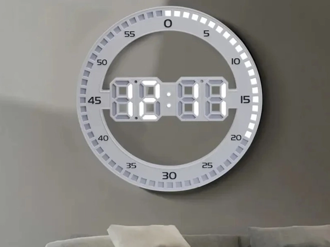 LED digitalna budilka s termometrom in alarmom
