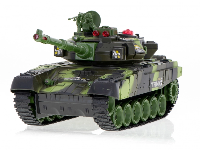 RC tank na daljinsko upravljanje 2,4 GHz gozdna kamuflaža