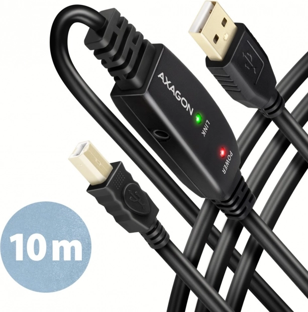 Axagon ADR-210B aktivni USB 2.0 kabel 10 m