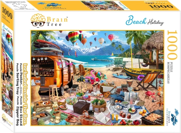 Sestavljanka BRAIN TREE počitnice na plaži – 1000 koščkov