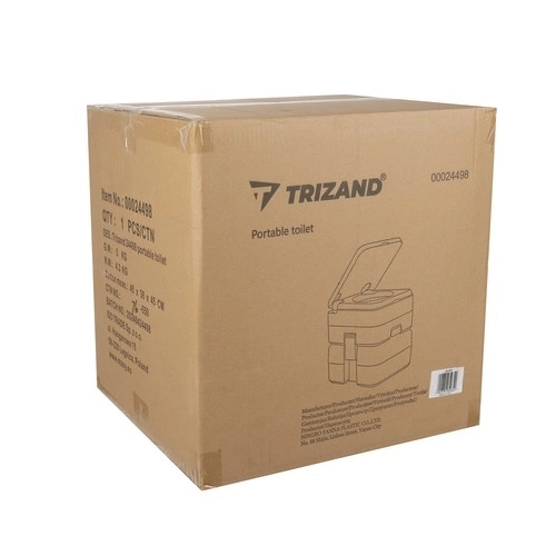 Trizand 24498 Prenosna kamping WC 20 + 12 l, siva
