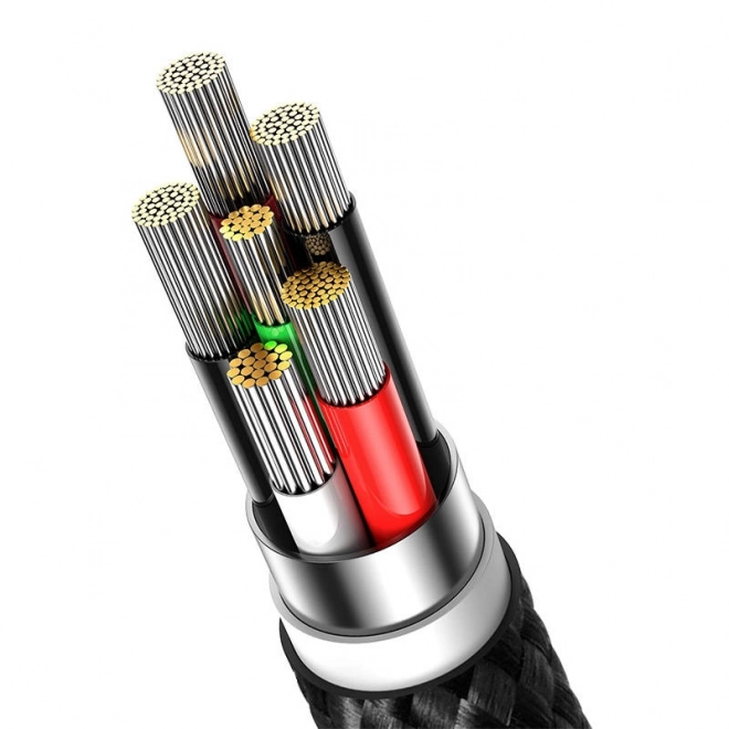 USB-C kabel Baseus Glimmer 100 W, 2m črna