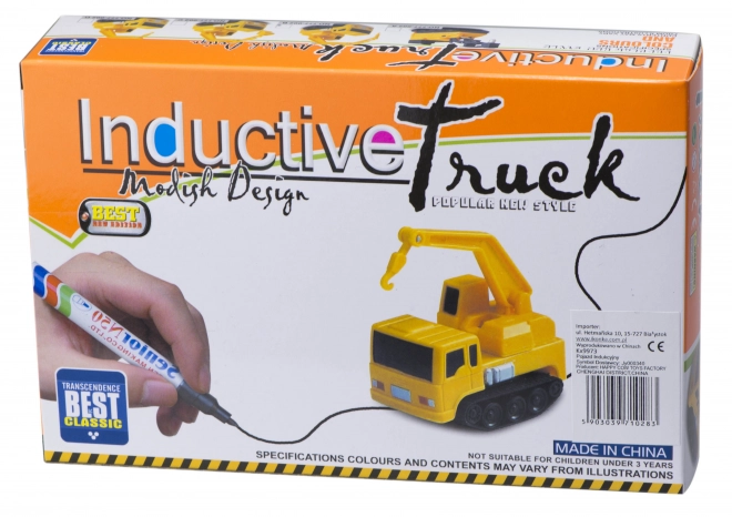 Induktivno vozilo bager MAGIC INDUCTIVE CAR + marker