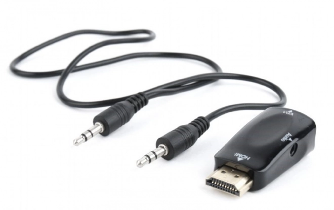 Adapter HDMI-A(M)->VGA(F)+Zvok