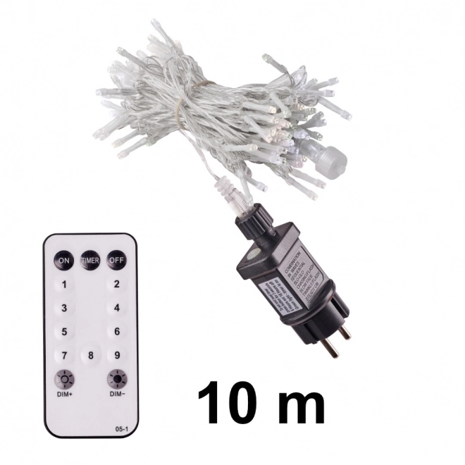 Božični LED trak z daljinskim upravljalnikom 10m