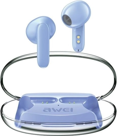 AWEI brezžične slušalke bluetooth 5.3 z ENC TWS – modra