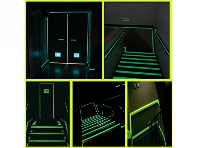 Fluorescenčni trak, ki sveti v temi 3 m