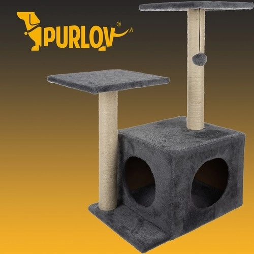 Praskalnik za mačke Purlov 71cm, sivo