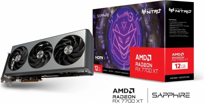 Grafična kartica Sapphire Nitro+ AMD Radeon RX 7700 XT 12GB
