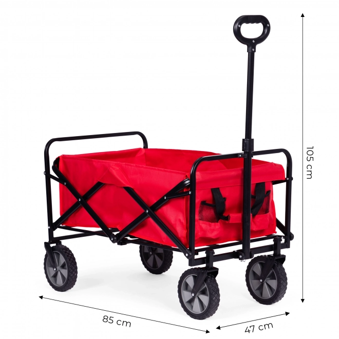 Zložljiva transportna vozička MultiGarden rdeča 47x105 cm