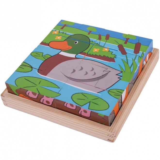 Bigjigs Toys Kocke slike farma