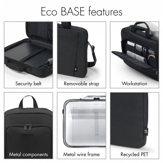 Eco Slim Case BASE 15-15.6 palcev črna