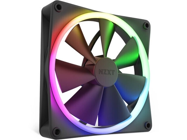 NZXT F140 RGB ventilator 140mm črn