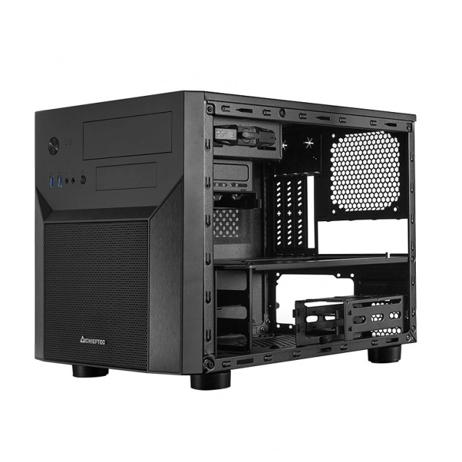 Črna računalniška ohišje mATX Cube Mesh Series
