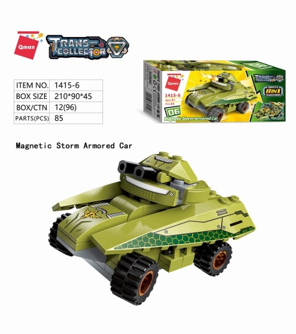 Qman Gromska ekspedicija bojno vozilo 1415 set 8v1