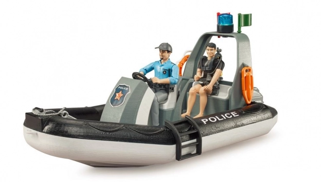 Bruder policijski čoln s policistom in potapljačem