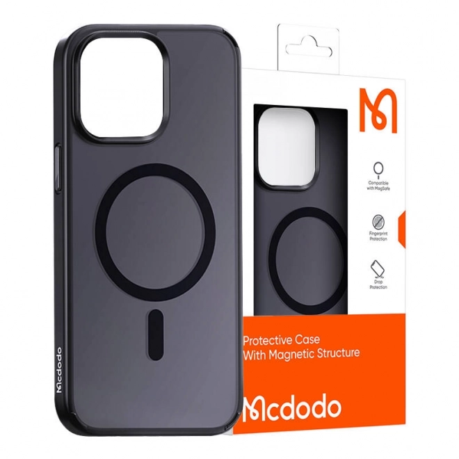 Magnetni ovitek za iPhone 15 Pro črne barve