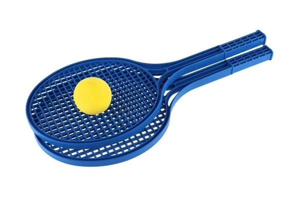 Mehki tenis plastični barvni+nogo 53cm v mreži