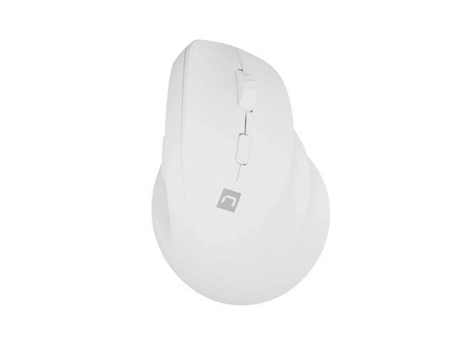 Vertikalna brezžična miška Crake 2 BT 5.2 + 2.4GHz bela