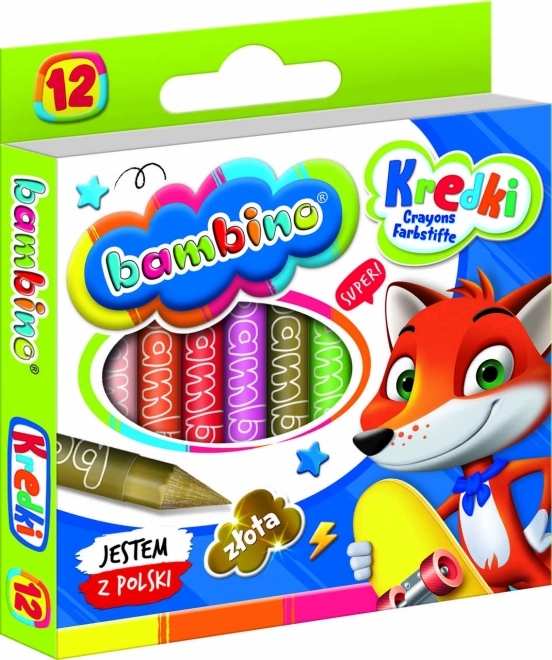 Grafitne voščenke Bambino - 12 kosov