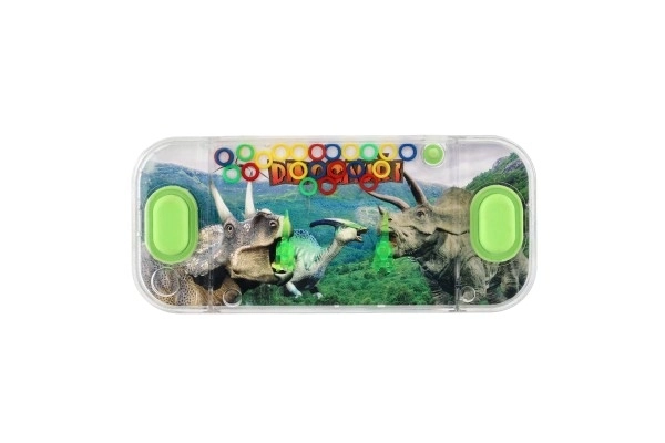 Vodna igra možganska uganka 15,5x7cm plast dinozaver 4 vrste 24kos v škatli