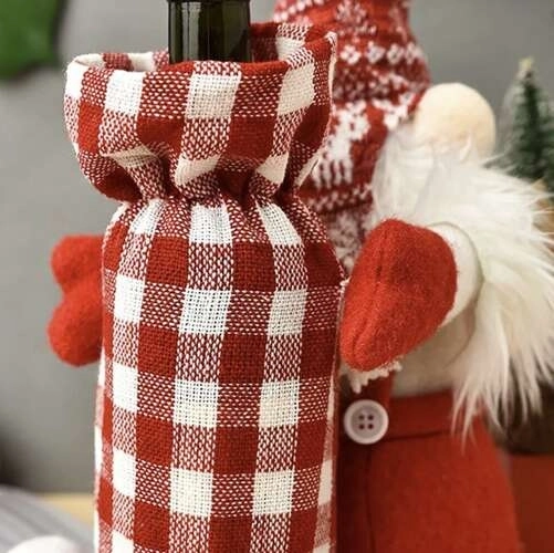 Božični škrat z torbo za steklenico Ruhhy 22508