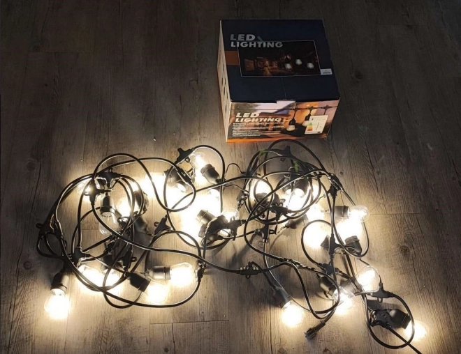 Vrtni svetlobni niz z 10 LED žarnicami