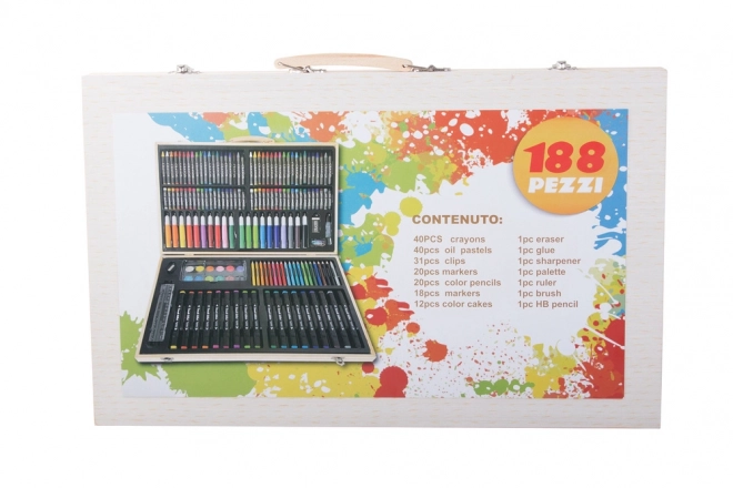 Umetniški risarski set s 188 kosi