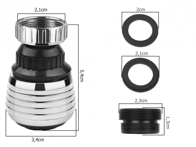 Perlator za baterijo Rounder 360