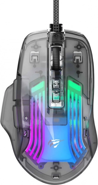 Žična igralna miška Havit z RGB osvetlitvijo