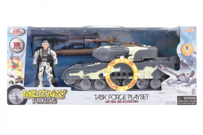 Vojaški set z baterijskim tankom