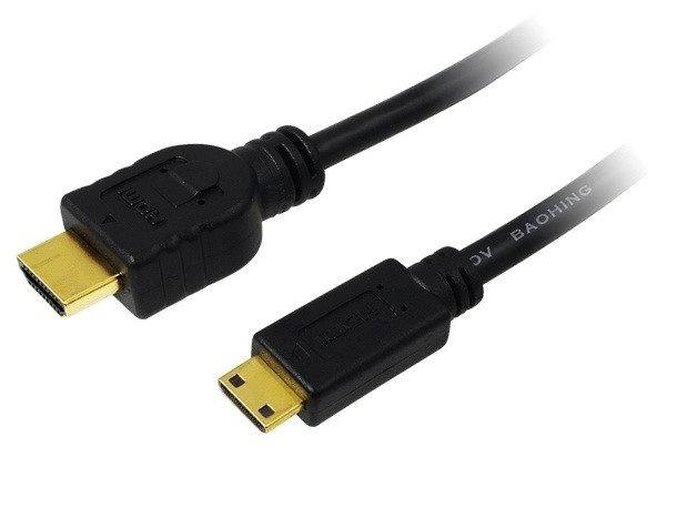 HDMI kabel - Mini HDMI 1,5 m pozlačen