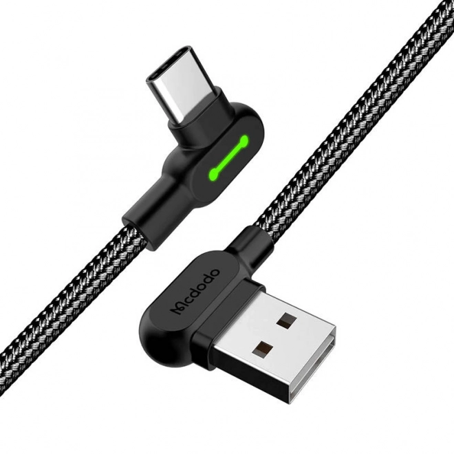 Kabel USB na USB-C Mcdodo CA-5280 LED, 3 m (črna)
