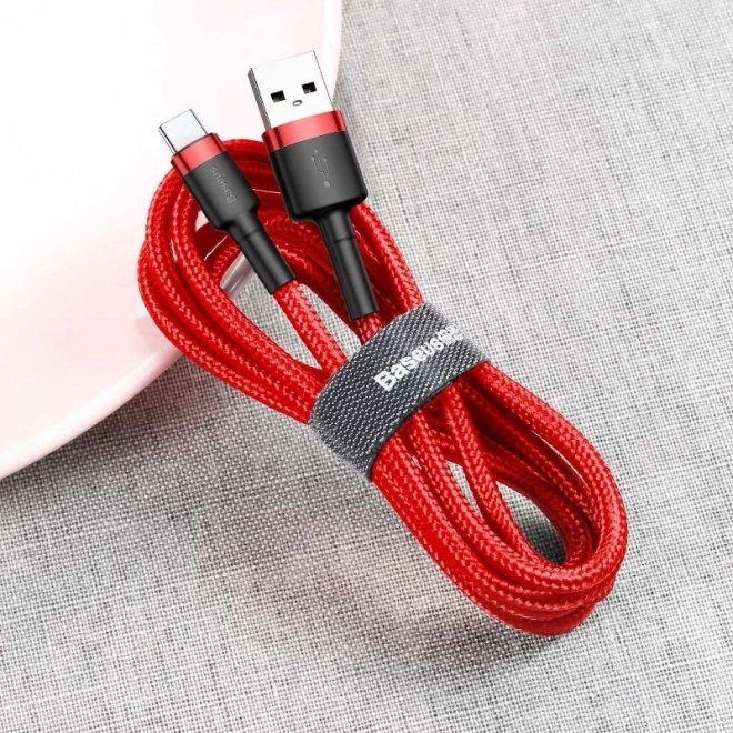 Baseus Cafule USB-C kabel 2A 3m - rdeč
