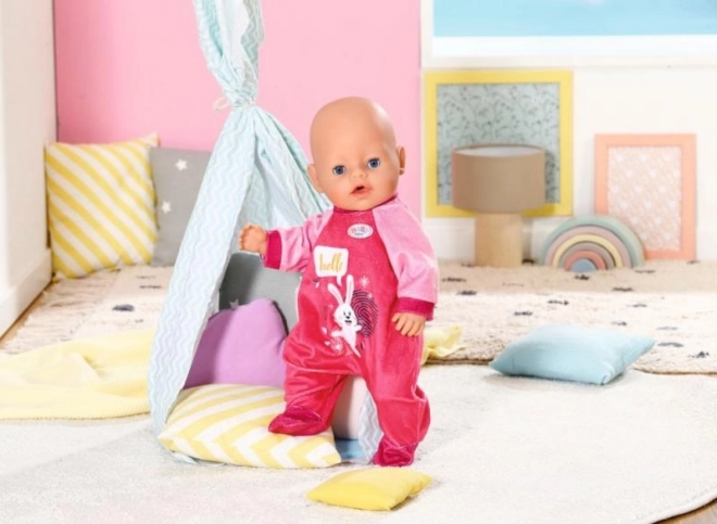BABY born Žametni pajac rožnat, 43 cm