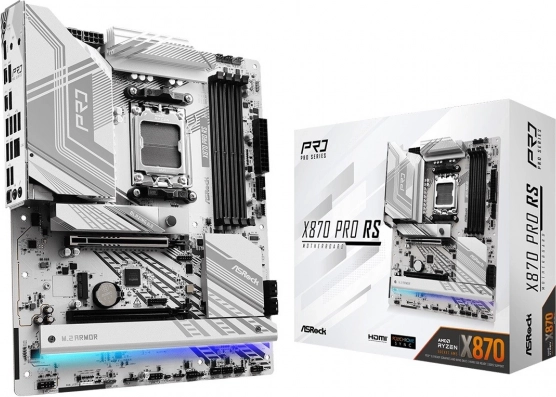 asrock x870 pro rs – osnovna plošča am5 atx z ddr5, pcie 5.0 in usb4