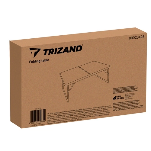 Zložljiva turistična miza TRIZAND